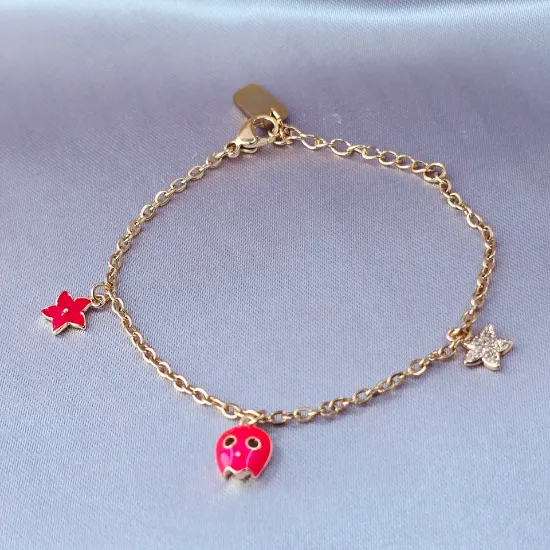 Imagen de Pulsera Calavera de Azucar y sus Flores  1401