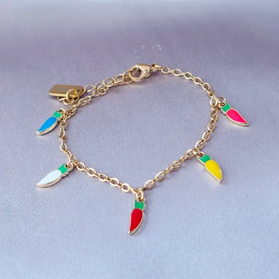 Imagen de Pulsera Jalapeños de Colores  1301