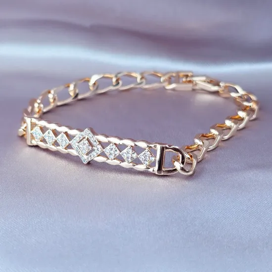 Imagen de Pulsera Esclava Rombos con Poder  2006