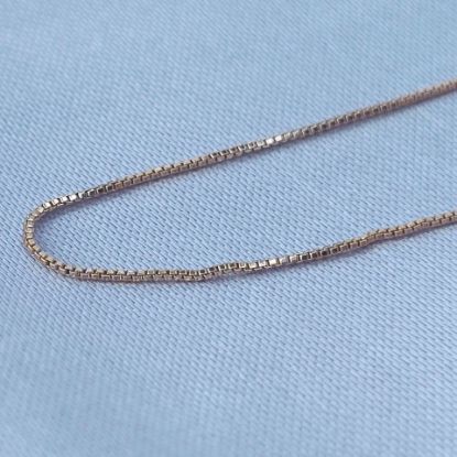 Imagen de Cadena Tejido Bismark o Cubos Oro Dorado Talla 6000