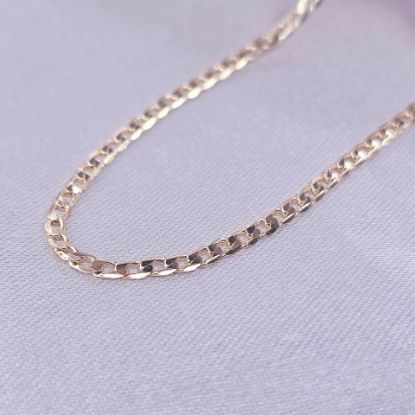 Imagen de Cadena Tejido Barabada Abierta Oro Dorado Talla 7002