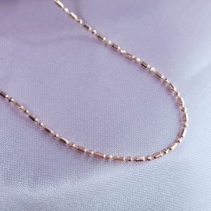 Imagen de Cadena Tejido Punto y Coma Oro Dorado Talla 4001