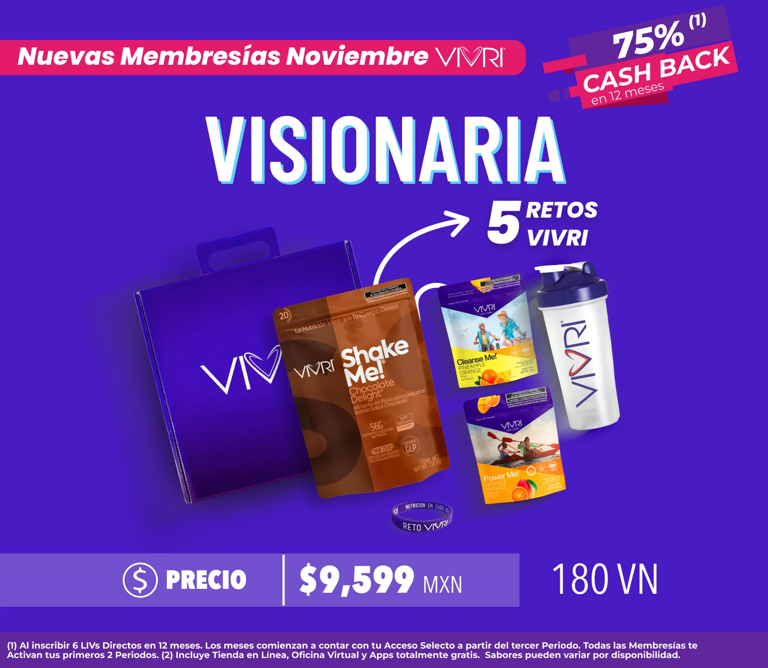 Membresía LIV Visionario 5 Retos
