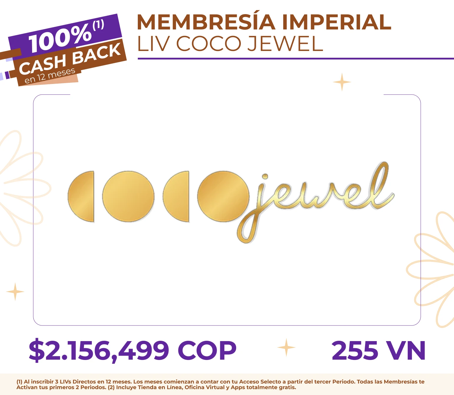 Membresía COCOJewel Imperial + 2  Joyeros