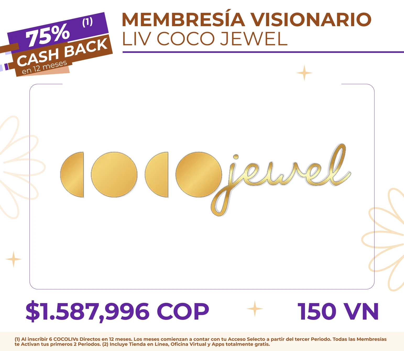 Membresía COCOJewel Visionario + 2 joyeros