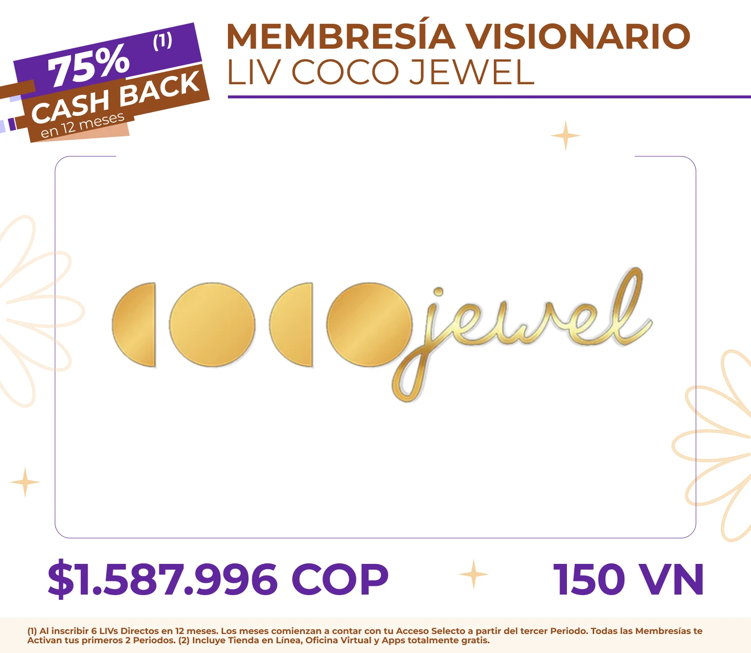 Membresía COCOJewel Visionario + 2 joyeros