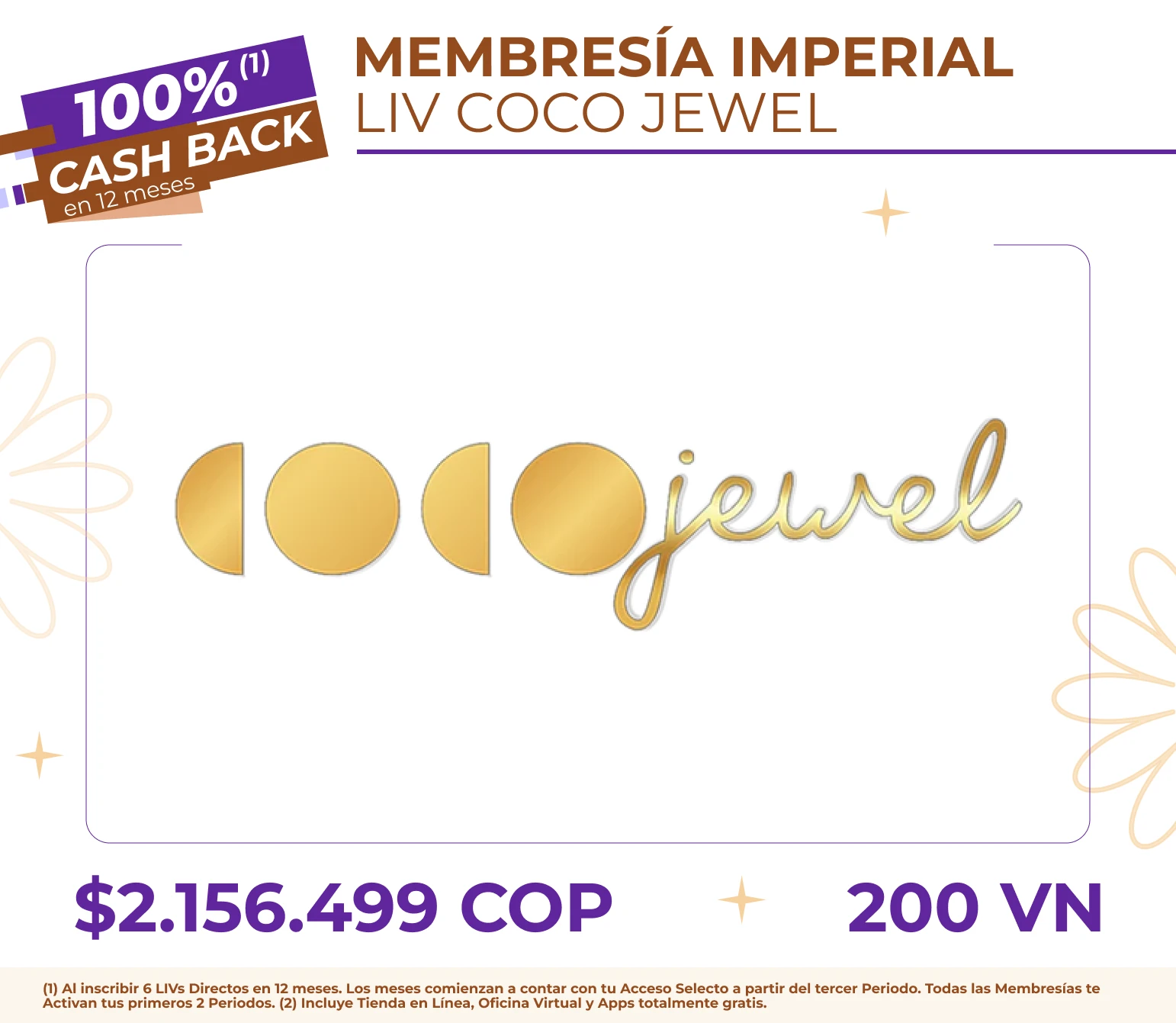 Membresía COCOJewel Imperial + 2  Joyeros