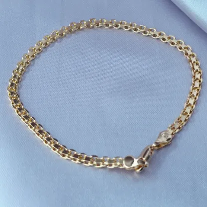 Imagen de Pulsera Tejido de Oro  2103