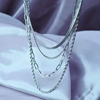 Imagen de Collar Combinación de Cuatro Cuerdas  3802