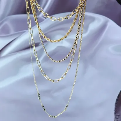 Imagen de Collar Cinco Tejidos Exquisitos  3802