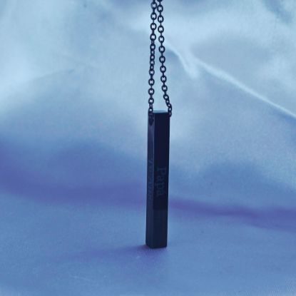Imagen de Collar Te Amo Papá Oro Negro