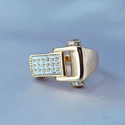 Imagen de Anillo Silbato de Oro y Diamantes