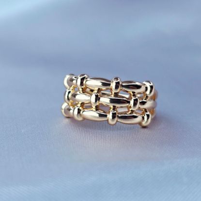 Imagen de Anillo Tejido de Puntos y Comas