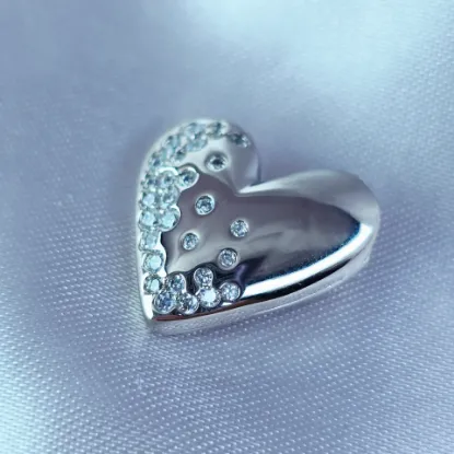 Picture of Pendant Heart Vivri with Bubbles