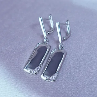 Picture of Earring Placa with Diamonds