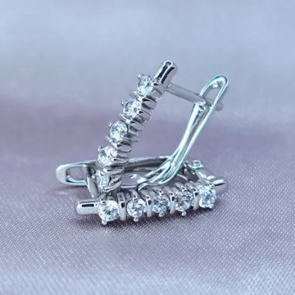 Picture of Huggie Crystals Gem-Set