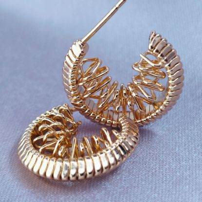 Picture of Earring Entretejido of Gold