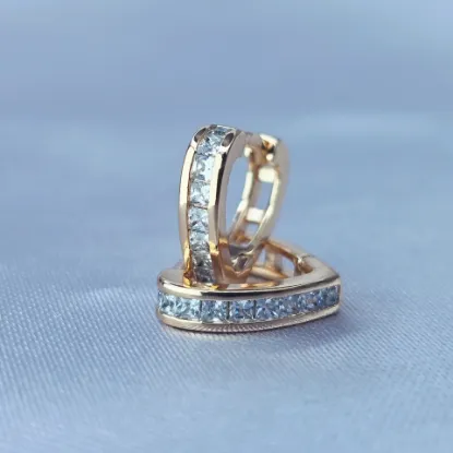 Picture of Huggie Heart Vivri with Crystals Hermosos