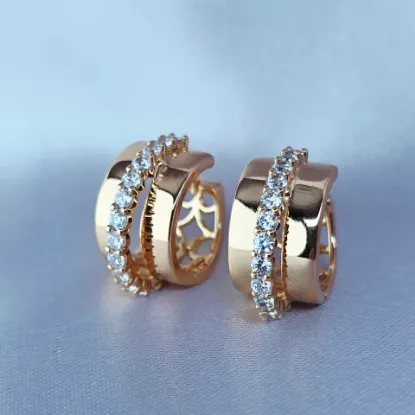 Picture of Huggie Camino of Cubic Zirconias