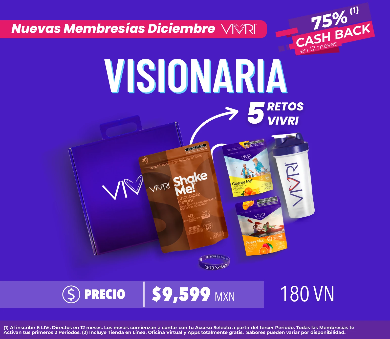Membresía LIV Visionario 5 Retos