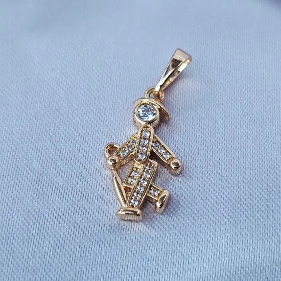 Picture of Dije Hombre con una Sombrilla