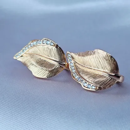 Imagen de Huggie Hoja Fina de Oro