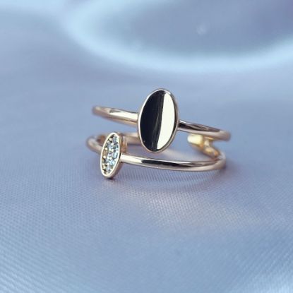 Imagen de Anillo Dos Pepitas Especiales