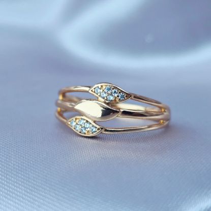 Imagen de Anillo Tres Hojas de Felicidad