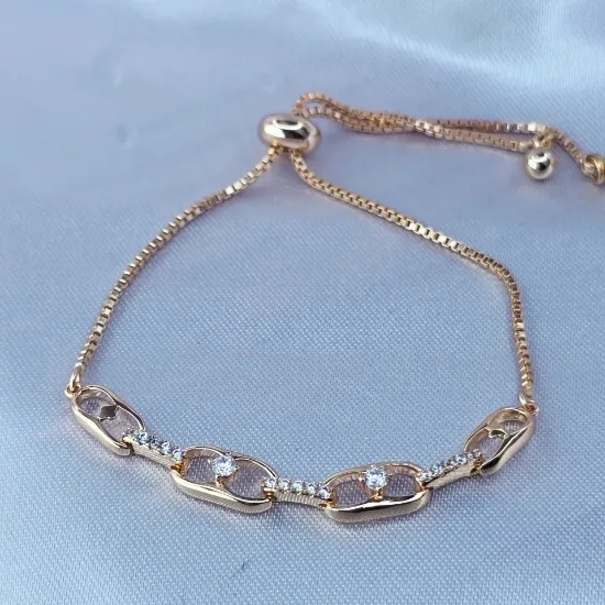 Imagen de Pulsera Eslabones Entrelazados  2505