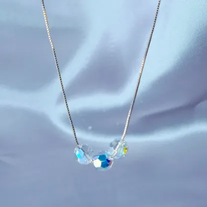 Imagen de Collar Tres Pilares Swarovski  4001