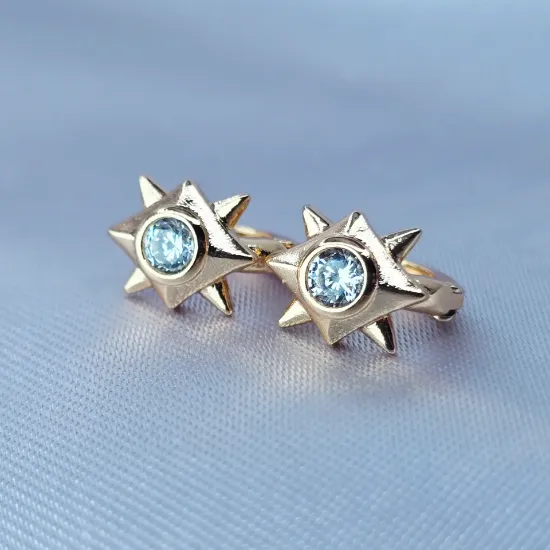 Imagen de Huggie Rombo Estrella y Círculo