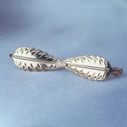 Imagen de Arete Hoja de Oro