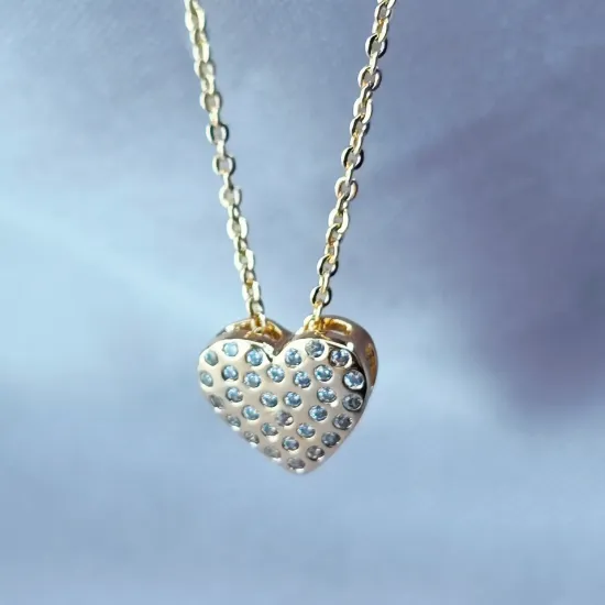 Imagen de Collar Corazón con Burbujas  4501