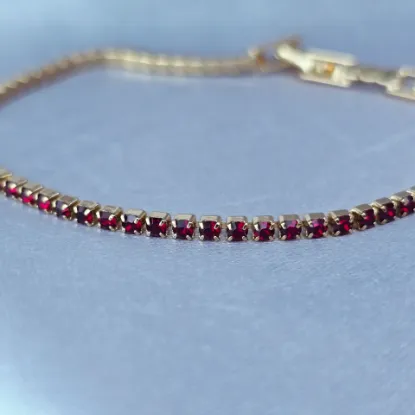 Imagen de Pulsera Cristales Vino  1702