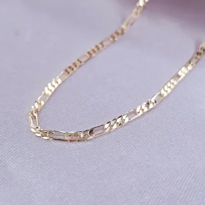 Imagen de Cadena Tejido Cartier o Fígaro Oro Dorado  5502