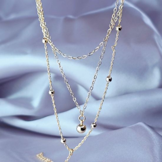 Imagen de Collar Corbatín con Esferas Mágicas