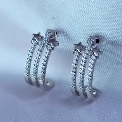 Picture of Three Paths Earring with Star