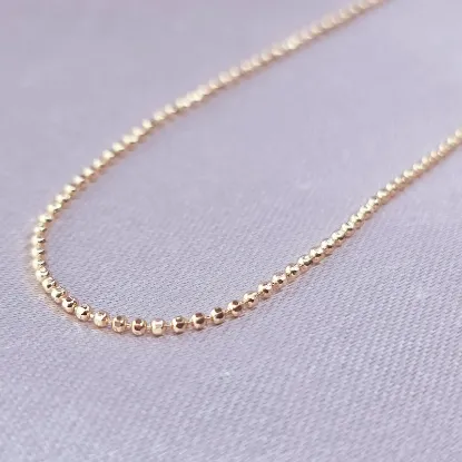 Imagen de Gold-Tone Bead or Ammunition-Weave Chain