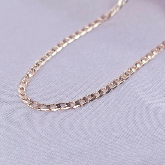 Imagen de Cadena Tejido Barabada Abierta Oro Dorado