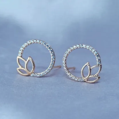 Imagen de Broquel Círculo con Hojas de Oro