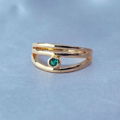 Imagen de Anillo Pequeña Luz Esmeralda