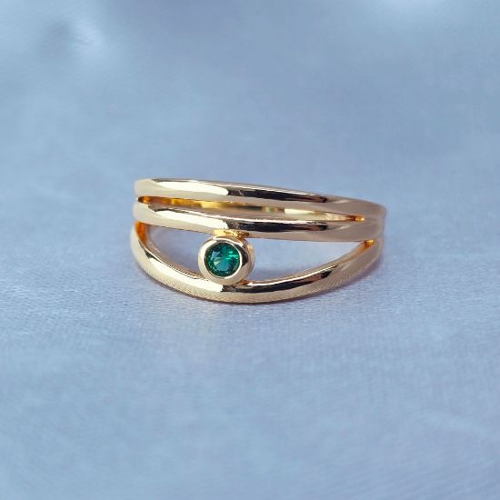 Imagen de Anillo Pequeña Luz Esmeralda