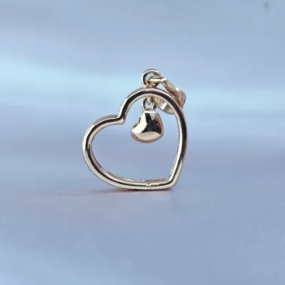 Imagen de Dije Dos Corazones con Cariño