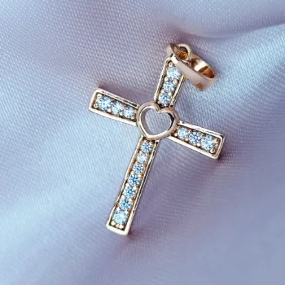 Imagen de Dije Cruz Sagrado Corazón