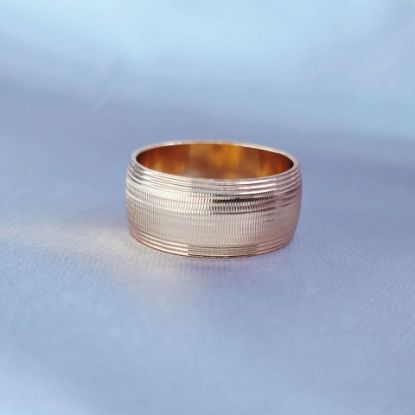 Imagen de Anillo Argolla Cálida Texturizada C