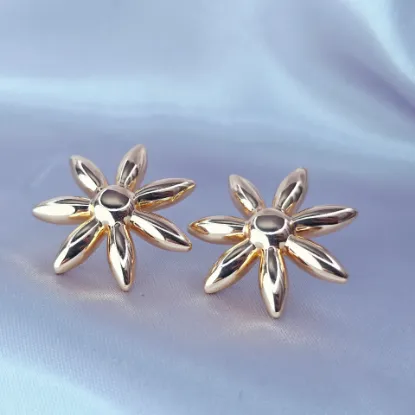 Imagen de Arete Rebanada de Carambola de Oro