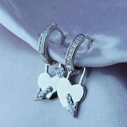Picture of Earring Detachable Heart Flechado