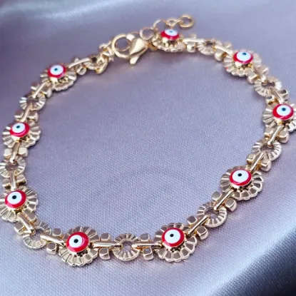 Imagen de Pulsera Nazar Ojitos Rojos  1909