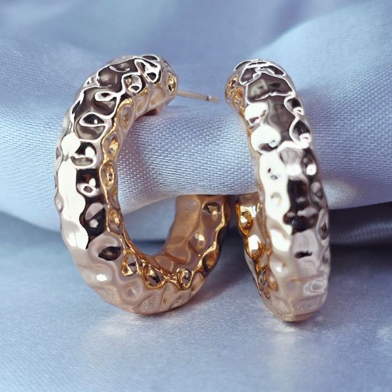 Imagen de Arracada Textura Martillada