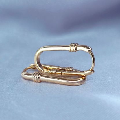 Imagen de Arete Bandas Texturizadas